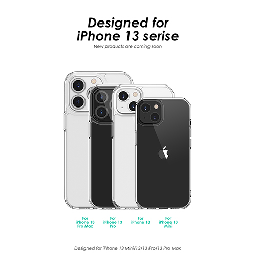 Gennemsigtigt anti-fald TPU PC-telefontaske